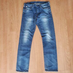 45rpm Indigo-Dyed Slim Straight Zip-Fly Jeans (W30) Made in Japan